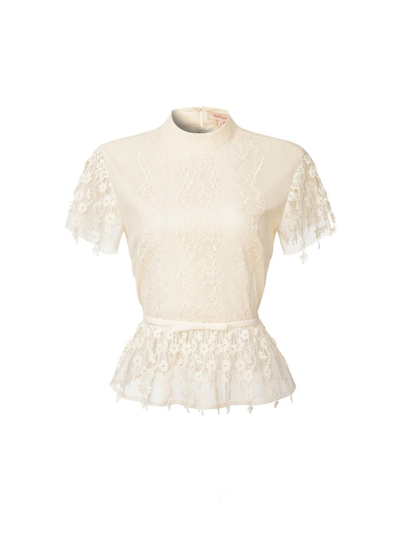 Bow Lace Top