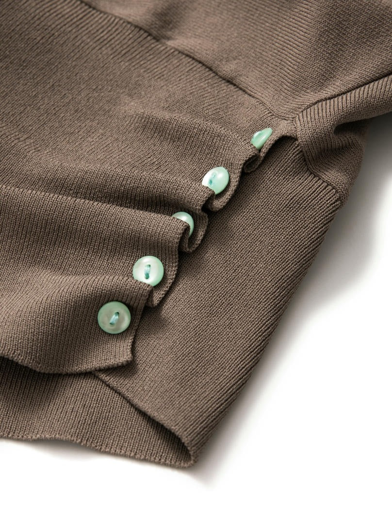 Knitted Pullover with a Boat Neck