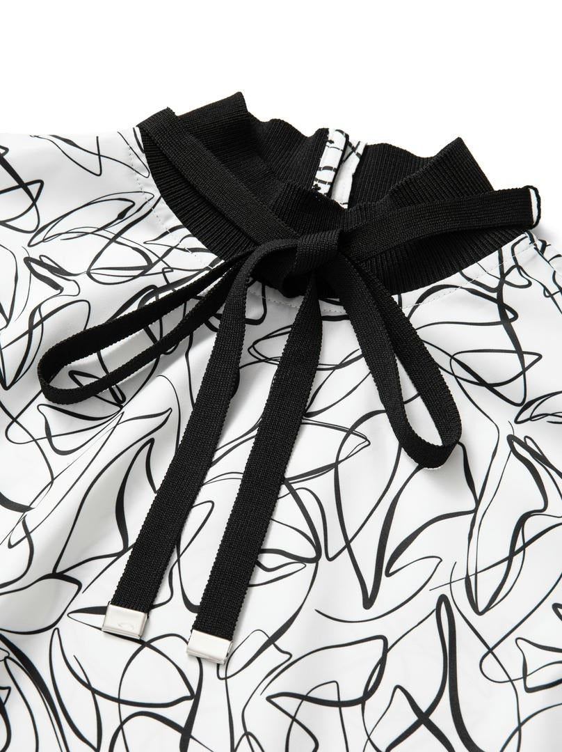 Printed Crepe Top