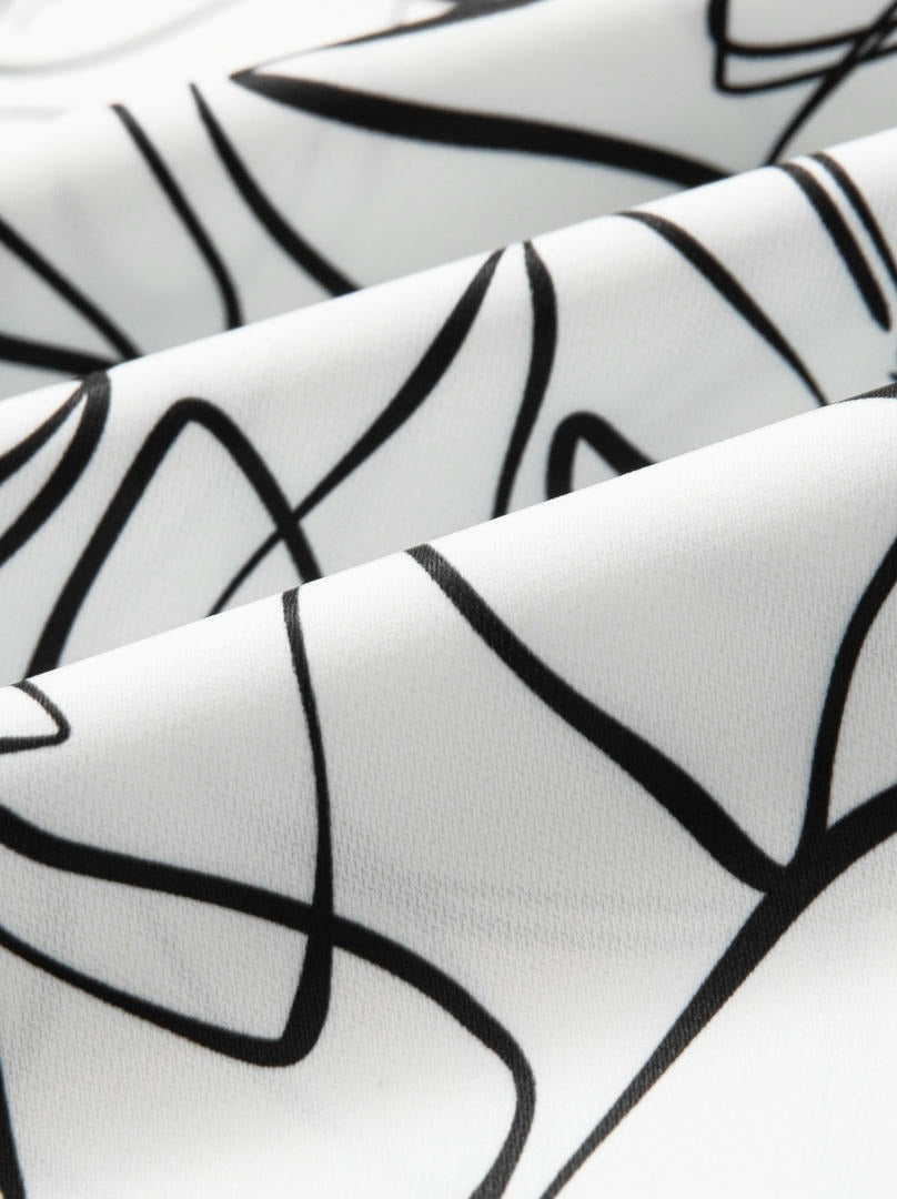 Printed Crepe Top