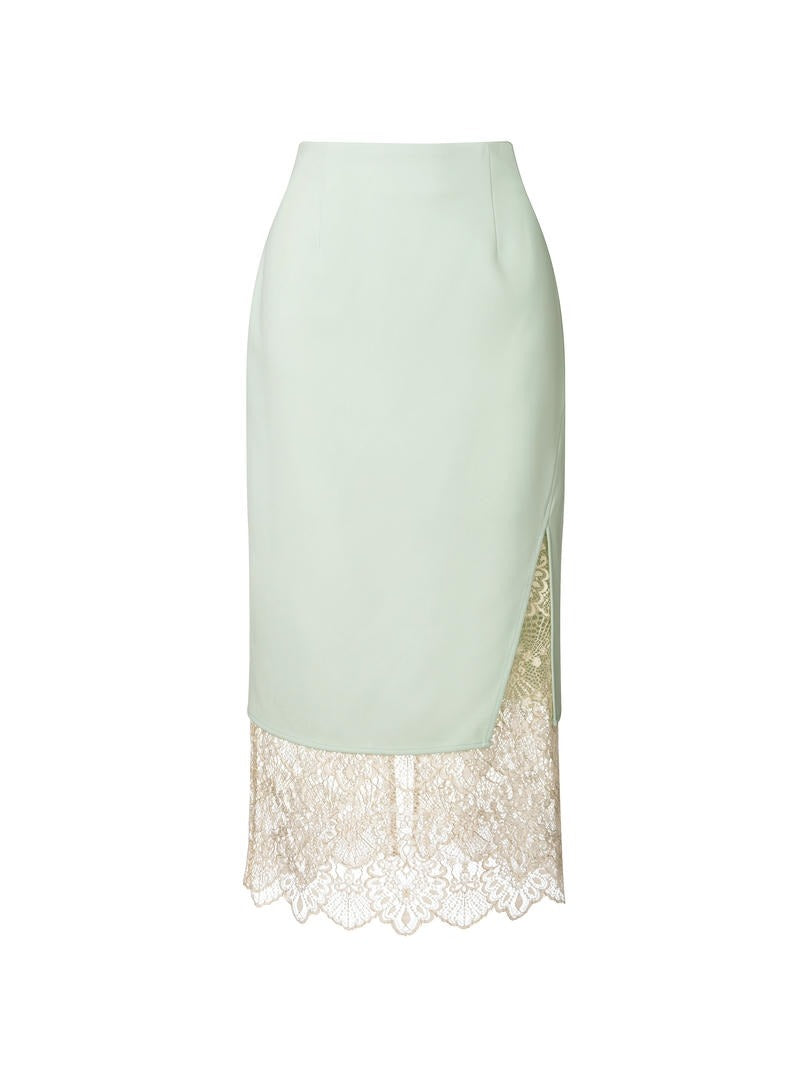 Lace Insert Skirt