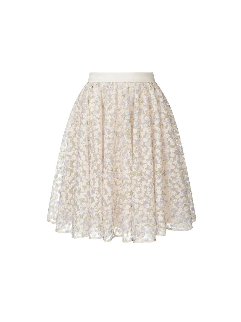 Embroidered Mini Skirt