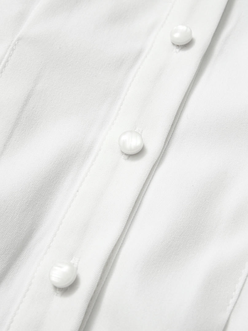 White Crepe Shirt
