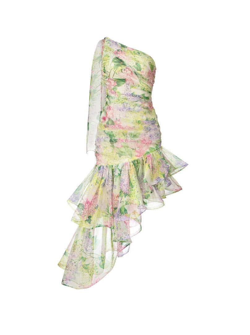 Ruffled Mini Dress
