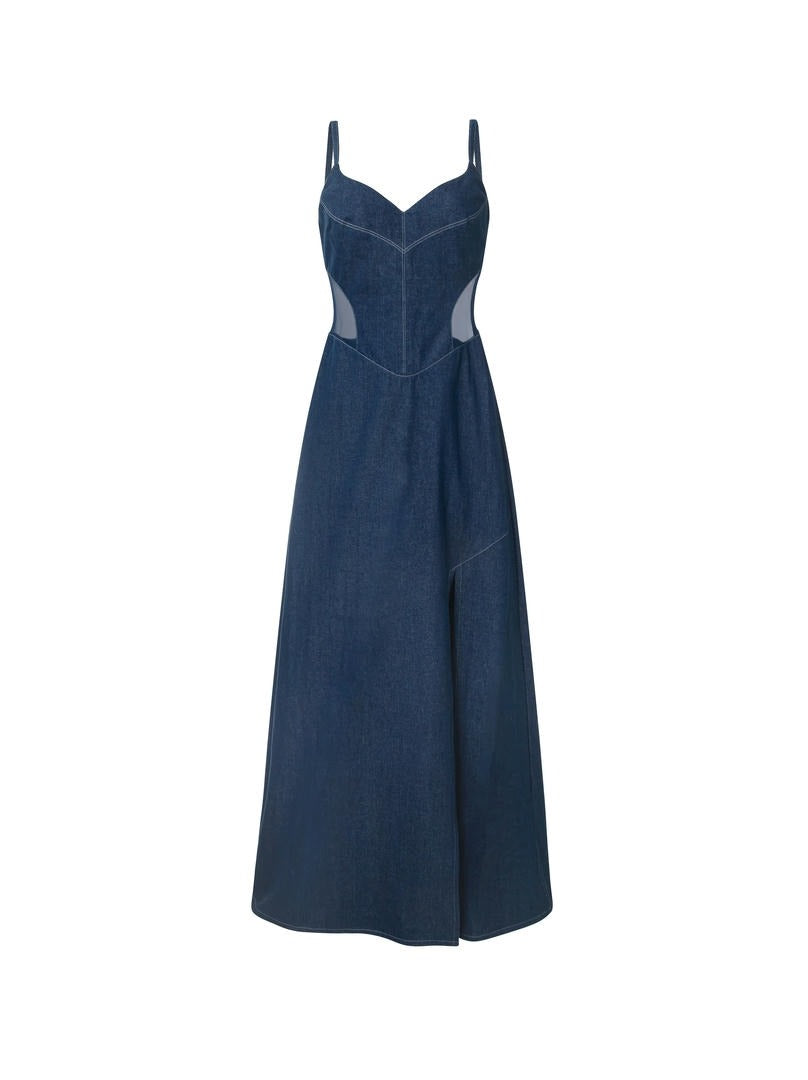Cutout Denim Dress