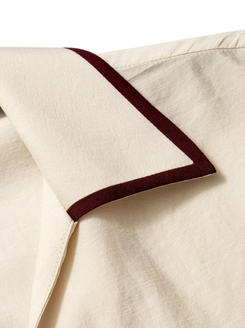 Beige Wrap Top