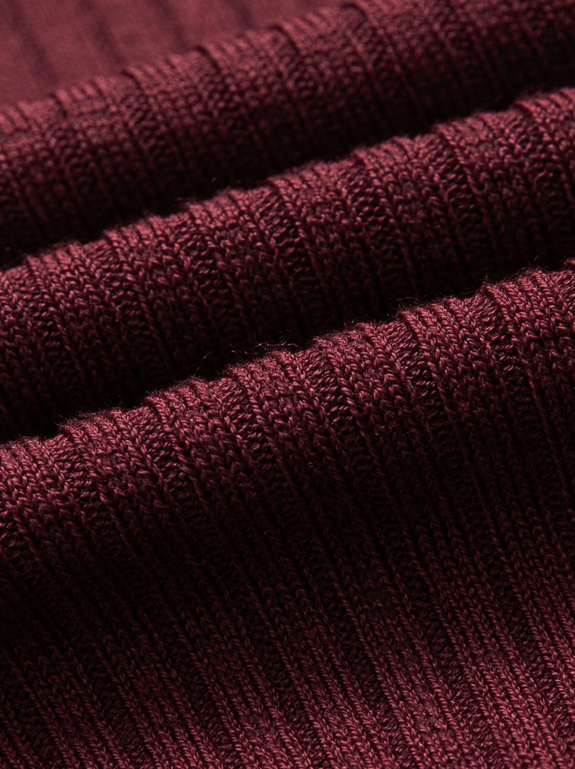Burgundy Knit Pullover
