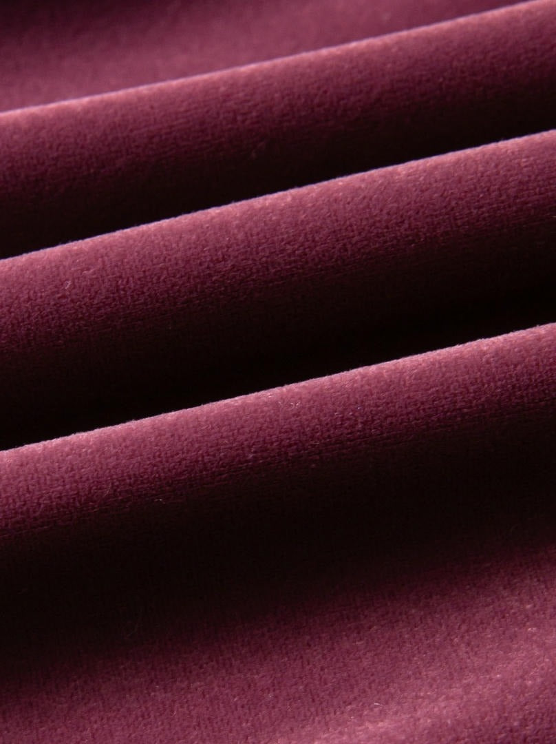 Burgundy Velvet Mesh Dress