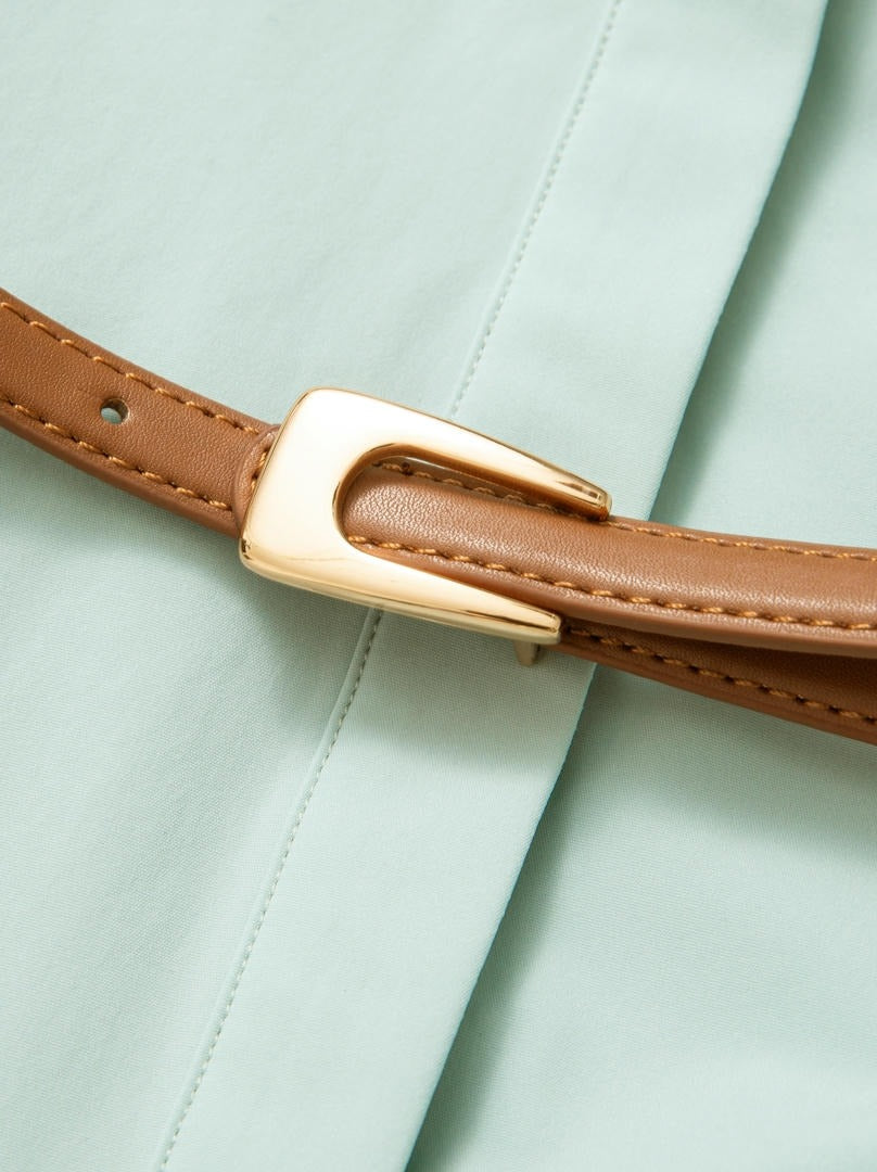 Blue Belted Top