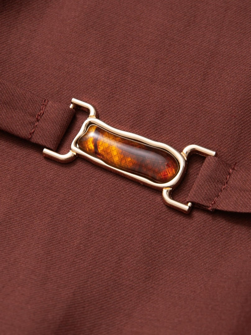 Burgundy Tencel Blouse