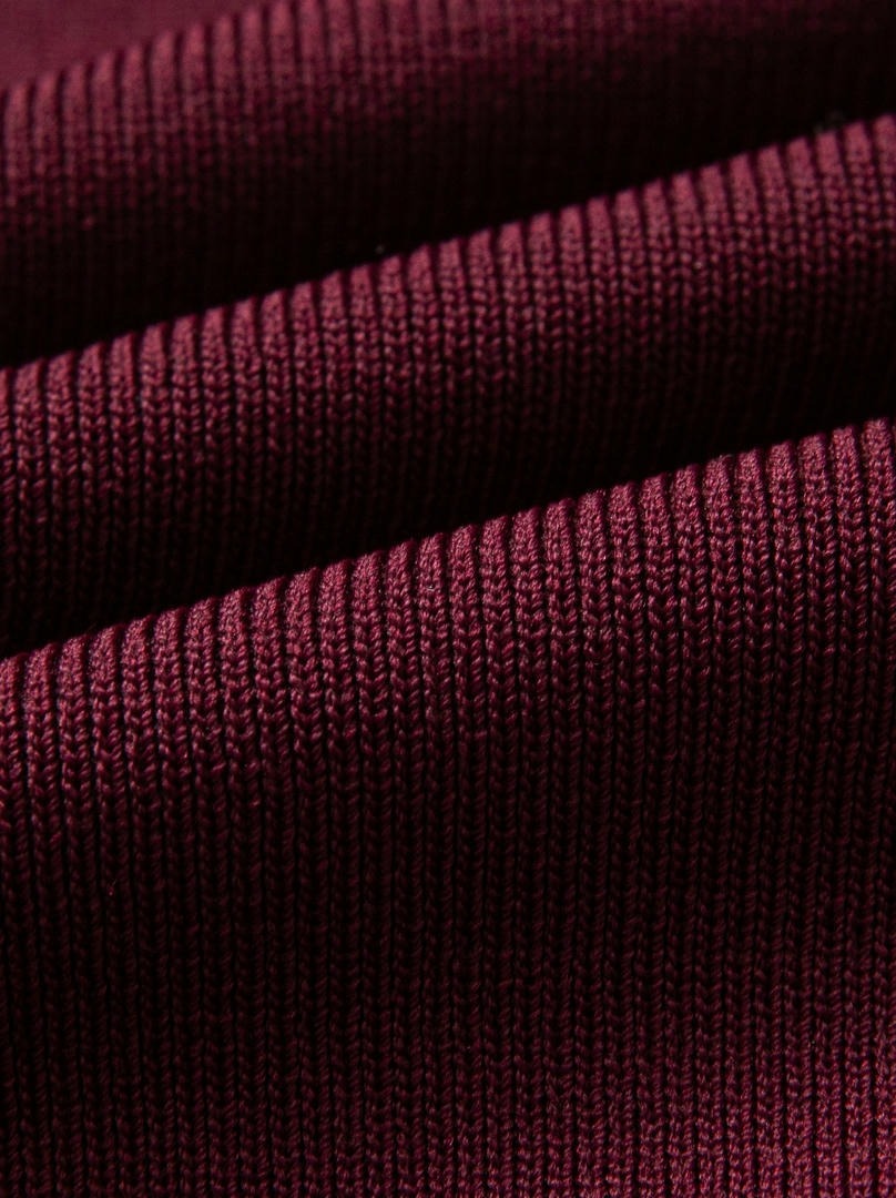 Burgundy Knit Cardigan