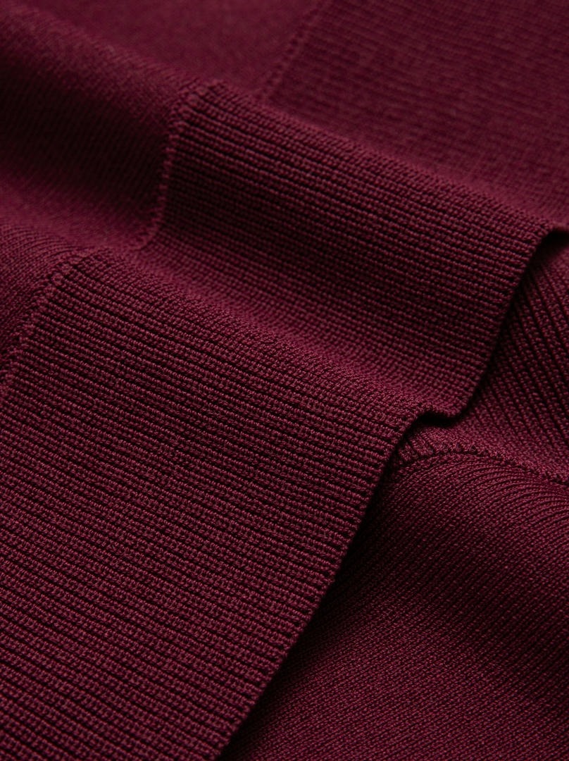 Burgundy Knit Cardigan