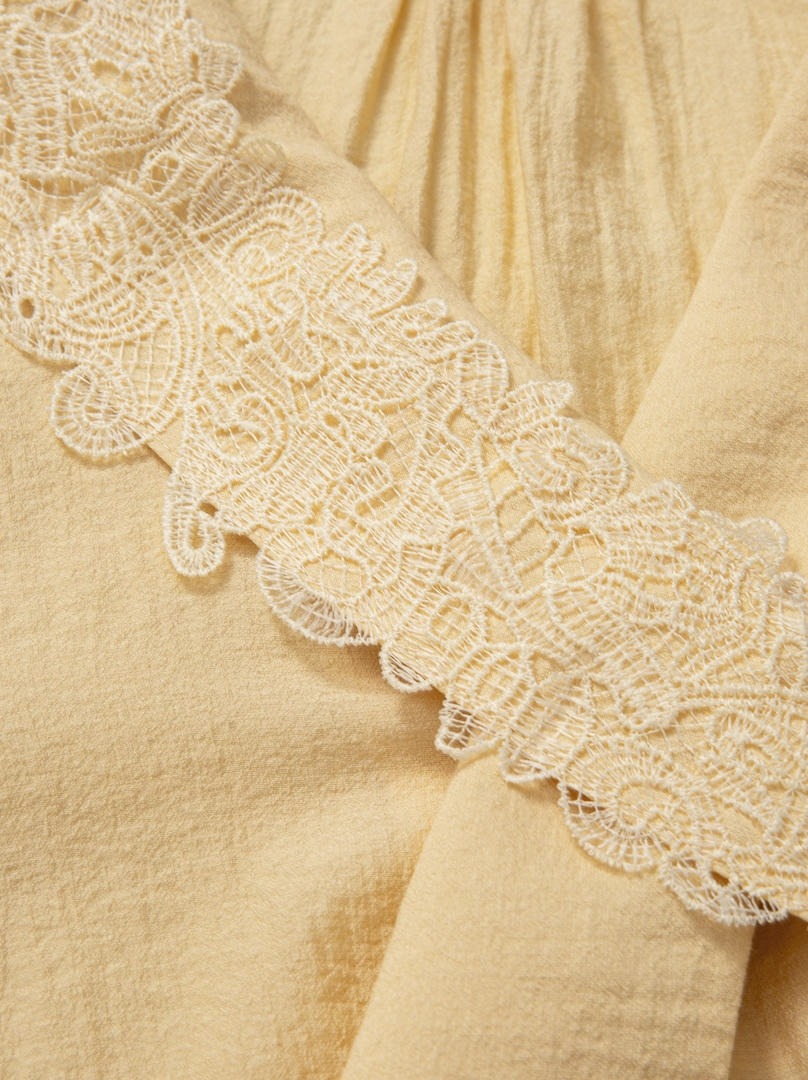 Cream Scarf Blouse