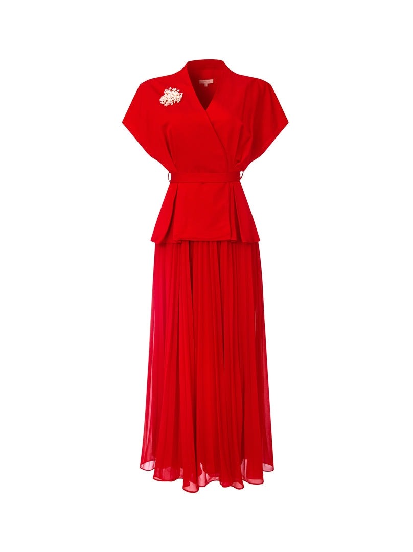 Pleated Flow Dress