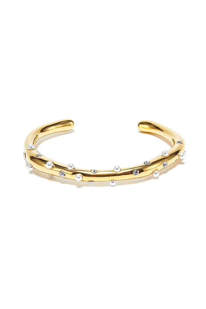Pearls & crystel bracelet
