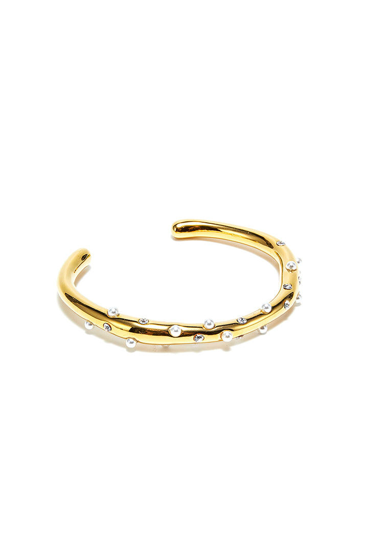 Pearls & crystel bracelet