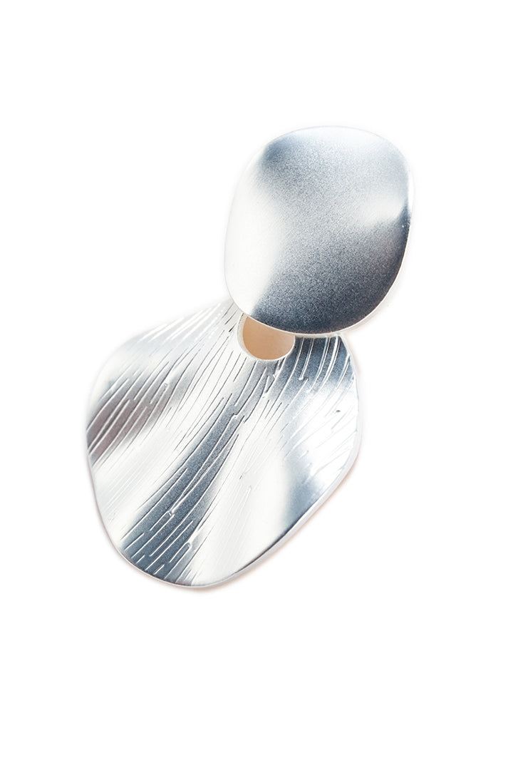 Double drop silver Earrings