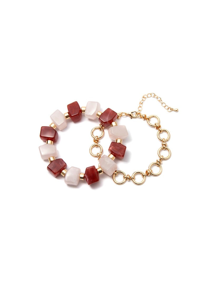 Gemstone Link Bracelet