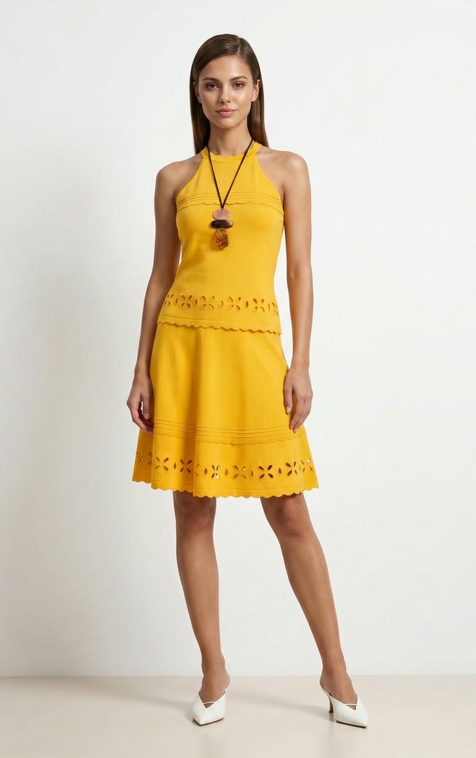 Yellow Knit Top