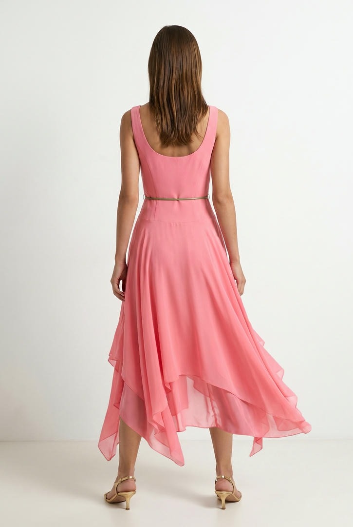 Pink Chiffon Dress