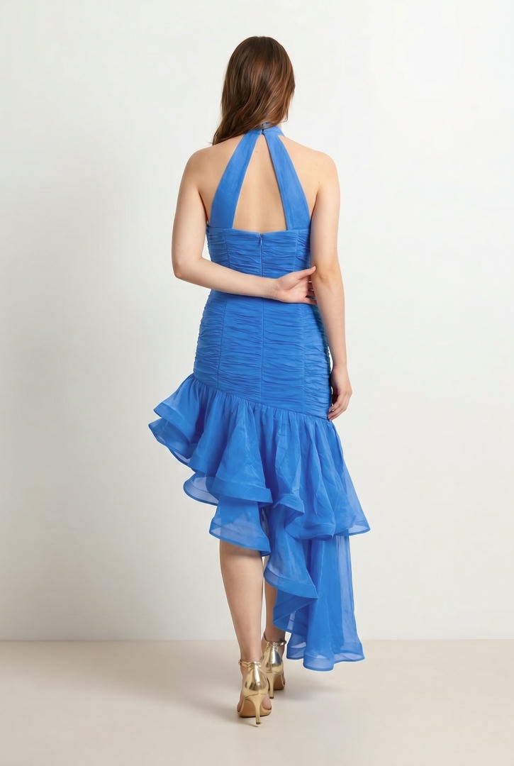 Blue Ruffle Dress