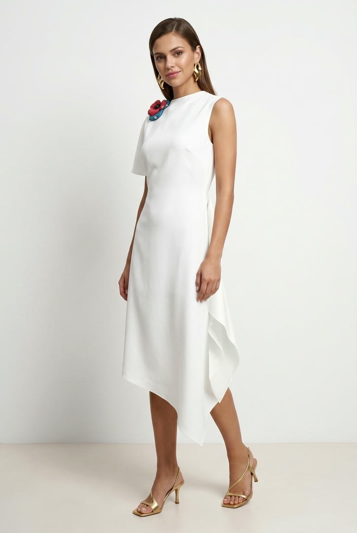 White Midi Dress