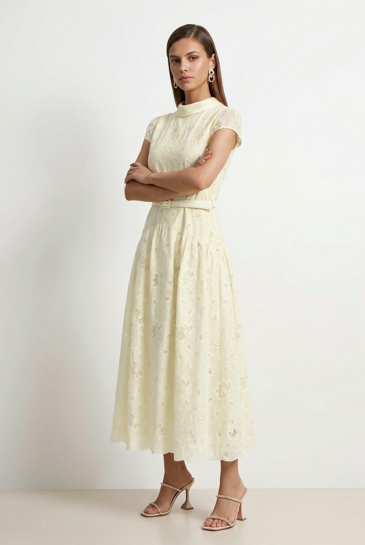 Yellow Lace Dress