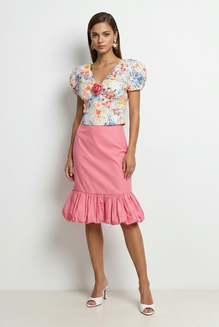 Floral Cotton Top