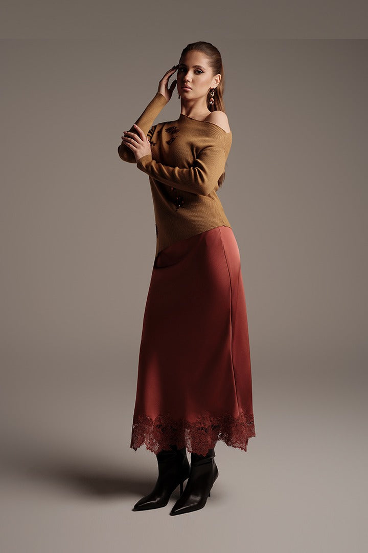 Embellished Knit Pullover