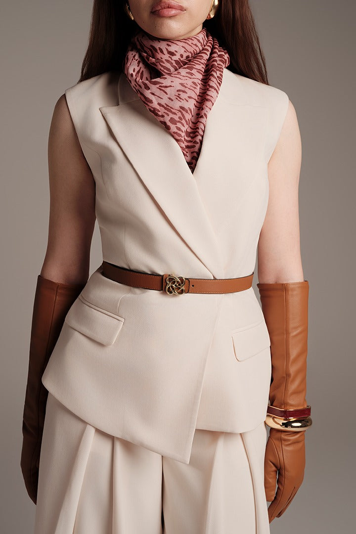 Crepe Tailored Vest