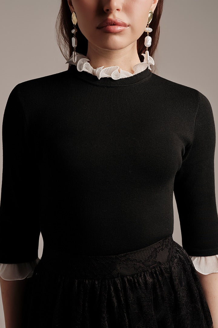 Fitted Knit Pullover