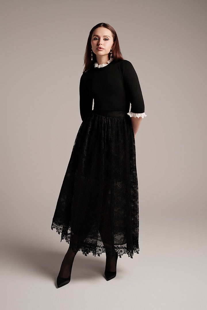 Black Lace Skirt