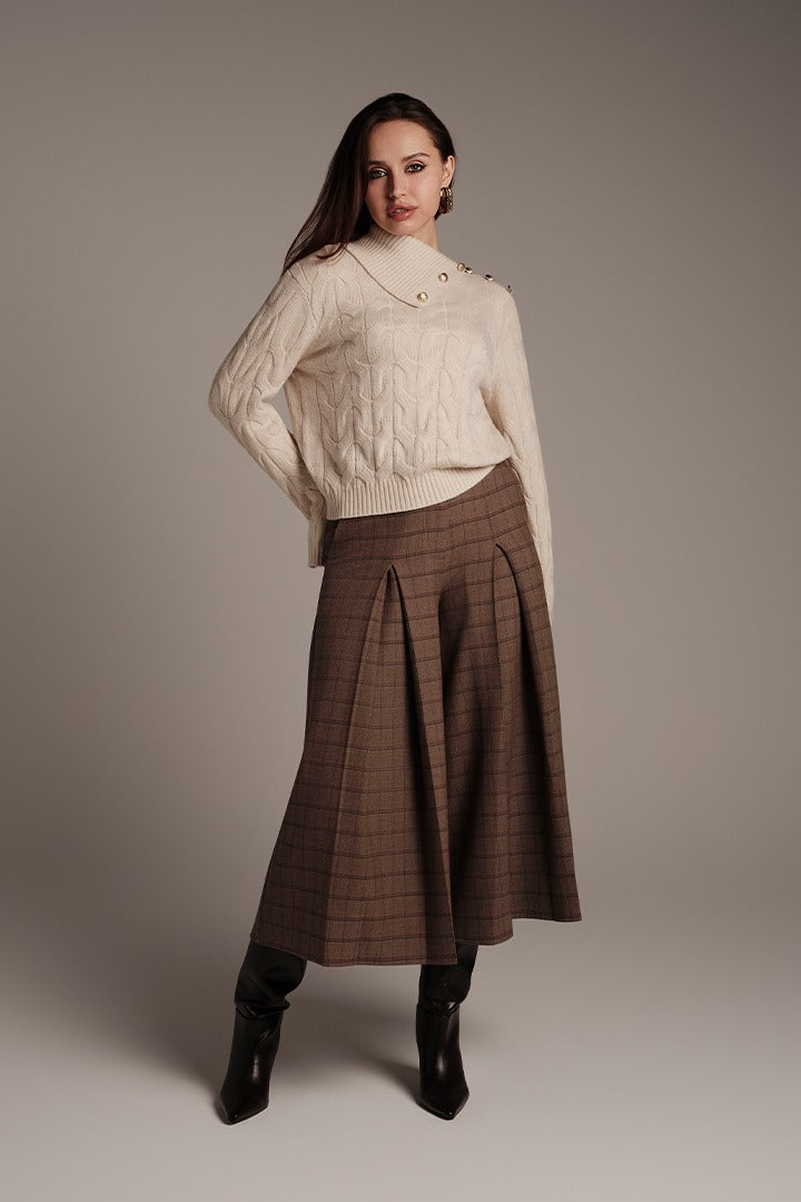 Beige Knit Pullover