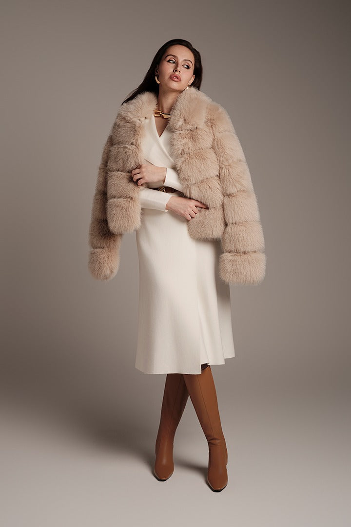 Fur Panel Coat