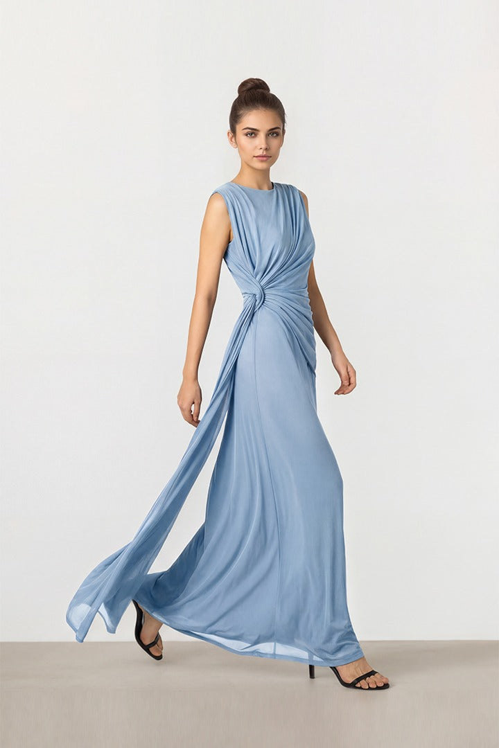 Blue Mesh Dress