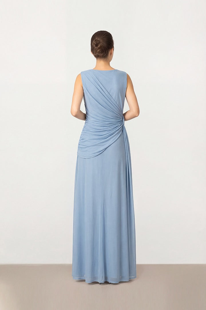 Blue Mesh Dress