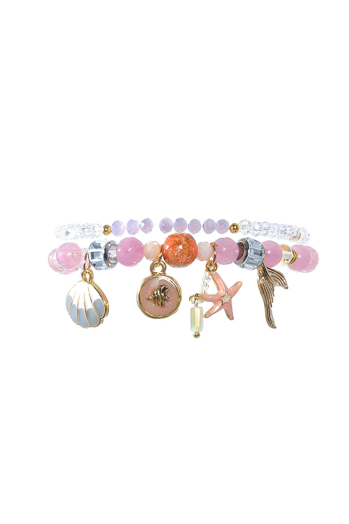 Elastic crystals bracelet set
