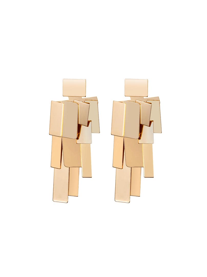 Golden Fringe Earrings