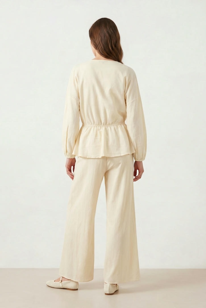 Cream Cotton Top