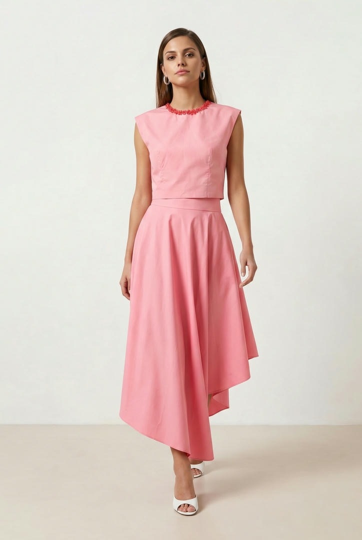 Pink Cotton Skirt