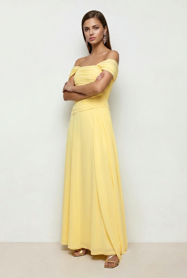 Yellow Jersey Dress