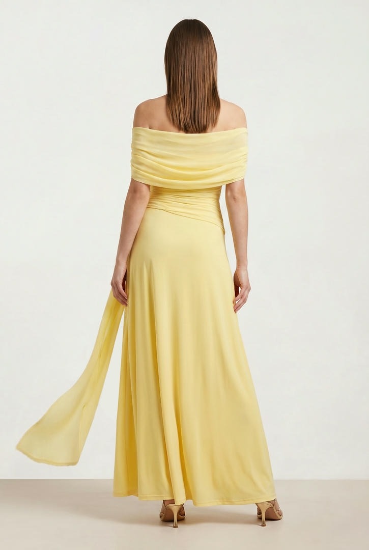 Yellow Jersey Dress