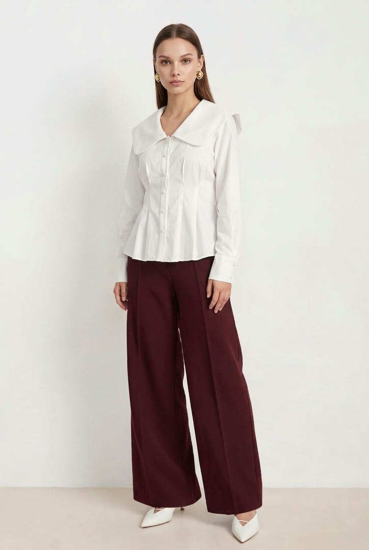 White Crepe Shirt