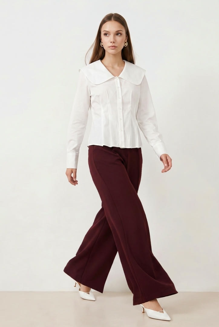 White Crepe Shirt