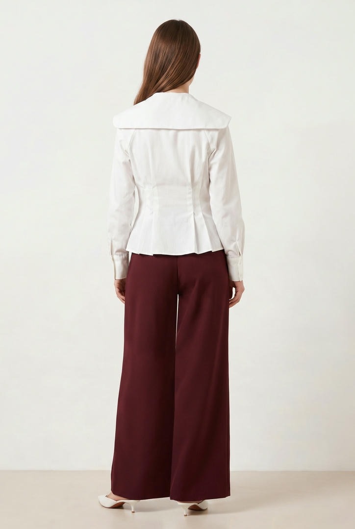 White Crepe Shirt