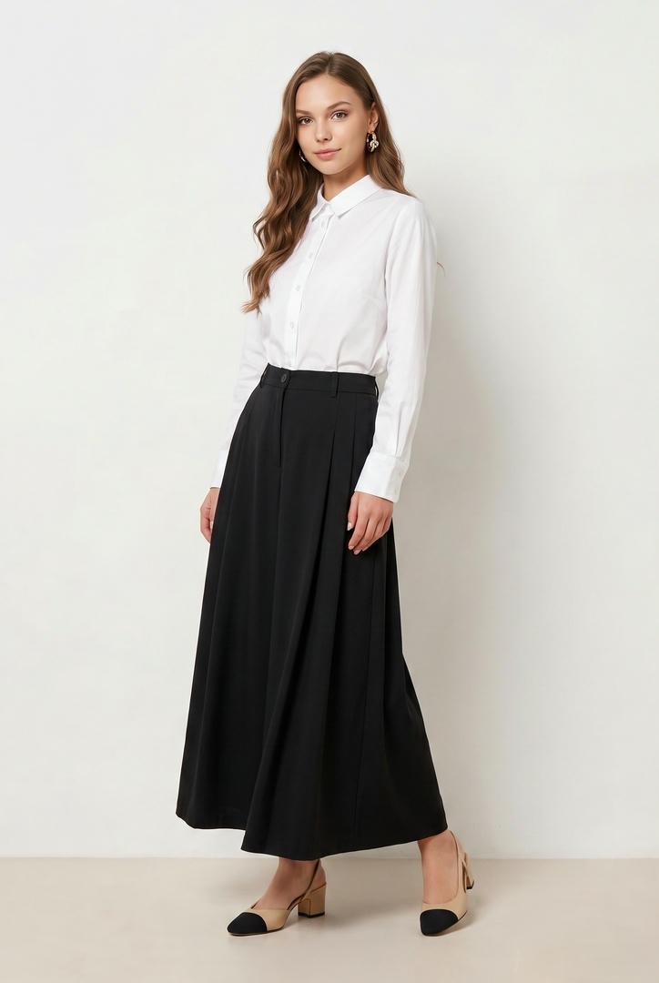 Black Culotte Pants