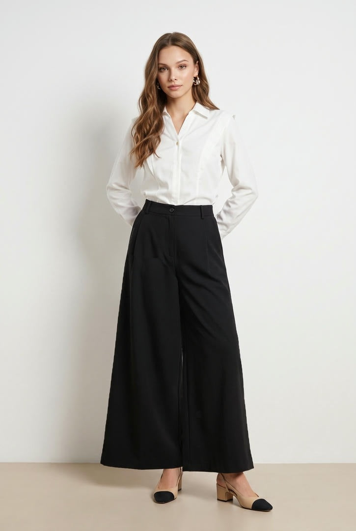 White Crepe Shirt
