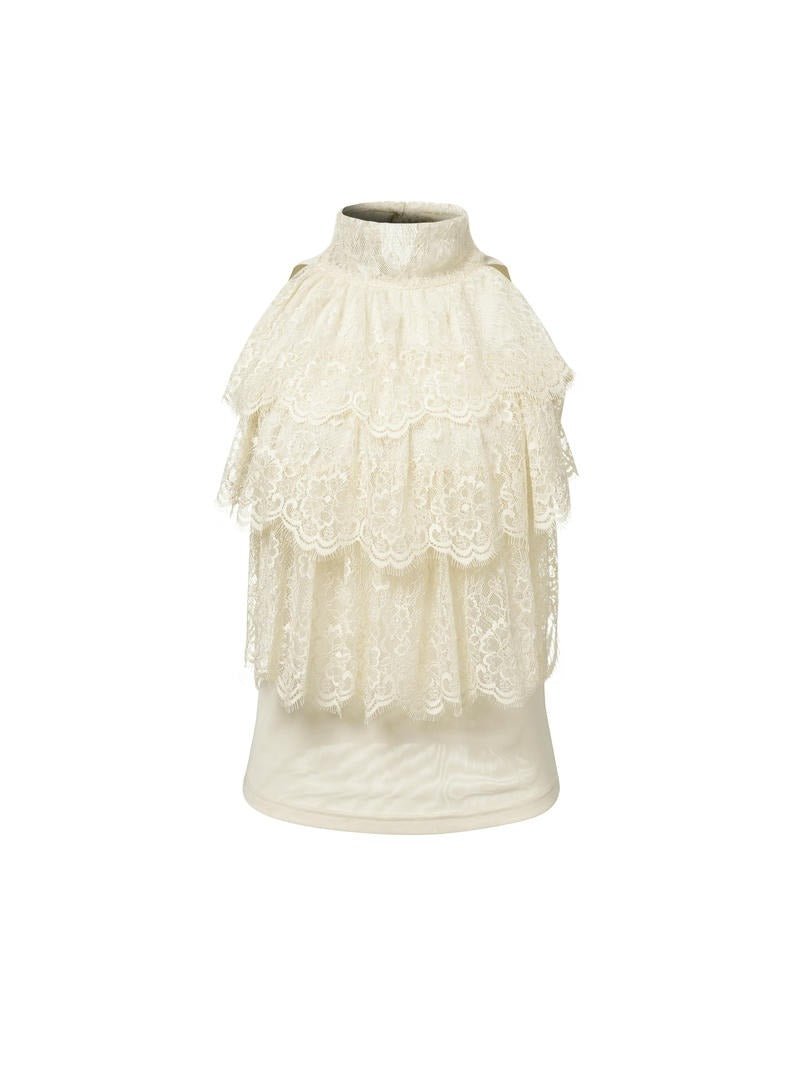 Lace Ruffle Top